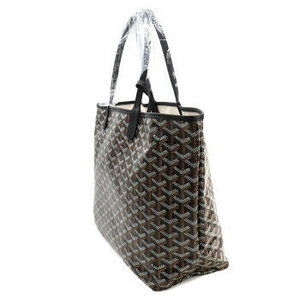 GOYARD Saint Louis PM tote bag leather herringbone black